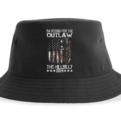 Pro 45 IM Voting For The Outlaw And The Hillbilly 2024 Sustainable Bucket Hat