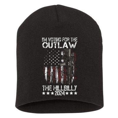 Pro 45 IM Voting For The Outlaw And The Hillbilly 2024 Short Acrylic Beanie