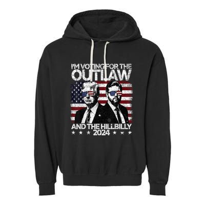 Pro 45 IM Voting For The Outlaw And The Hillbilly 2024 Garment-Dyed Fleece Hoodie