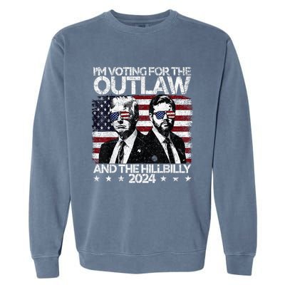 Pro 45 IM Voting For The Outlaw And The Hillbilly 2024 Garment-Dyed Sweatshirt