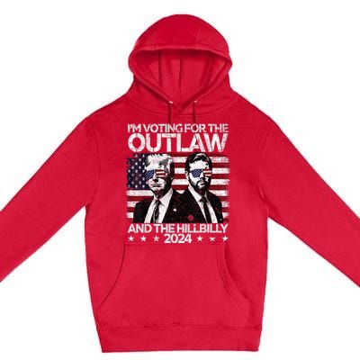 Pro 45 IM Voting For The Outlaw And The Hillbilly 2024 Premium Pullover Hoodie