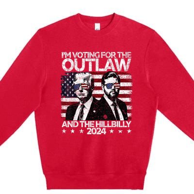 Pro 45 IM Voting For The Outlaw And The Hillbilly 2024 Premium Crewneck Sweatshirt