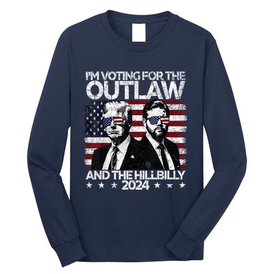 Pro 45 IM Voting For The Outlaw And The Hillbilly 2024 Long Sleeve Shirt