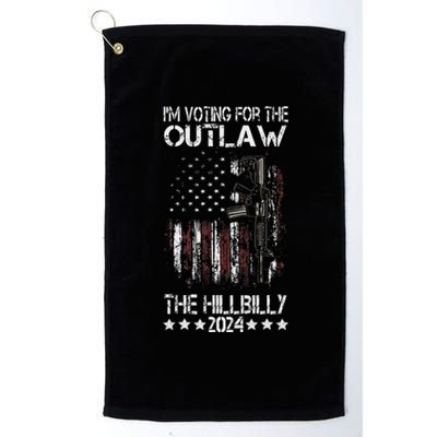 Pro 45 IM Voting For The Outlaw And The Hillbilly 2024 Platinum Collection Golf Towel