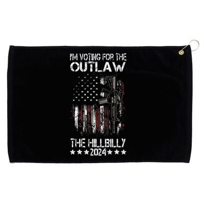 Pro 45 IM Voting For The Outlaw And The Hillbilly 2024 Grommeted Golf Towel