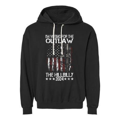 Pro 45 IM Voting For The Outlaw And The Hillbilly 2024 Garment-Dyed Fleece Hoodie