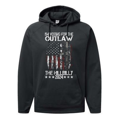 Pro 45 IM Voting For The Outlaw And The Hillbilly 2024 Performance Fleece Hoodie