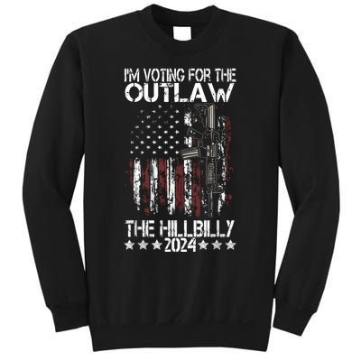 Pro 45 IM Voting For The Outlaw And The Hillbilly 2024 Sweatshirt