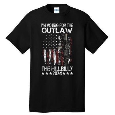 Pro 45 IM Voting For The Outlaw And The Hillbilly 2024 Tall T-Shirt