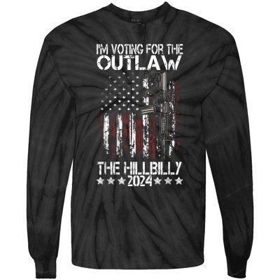 Pro 45 IM Voting For The Outlaw And The Hillbilly 2024 Tie-Dye Long Sleeve Shirt