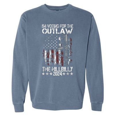 Pro 45 IM Voting For The Outlaw And The Hillbilly 2024 Garment-Dyed Sweatshirt