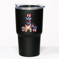 Pug 4th July American Flag Independence Day T Tumbler
