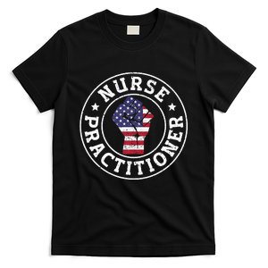 Patriotic 4th July Healthcare Nurse Practitioner T-Shirt