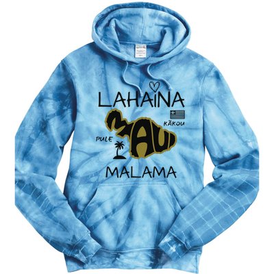 PRAY 4 LAHAINA Malama Maui Strong Tie Dye Hoodie