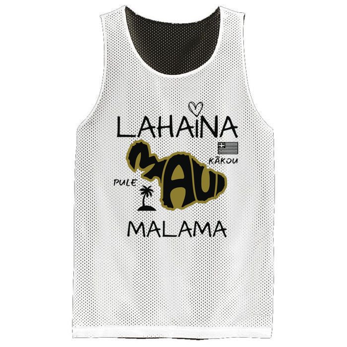 PRAY 4 LAHAINA Malama Maui Strong Mesh Reversible Basketball Jersey Tank