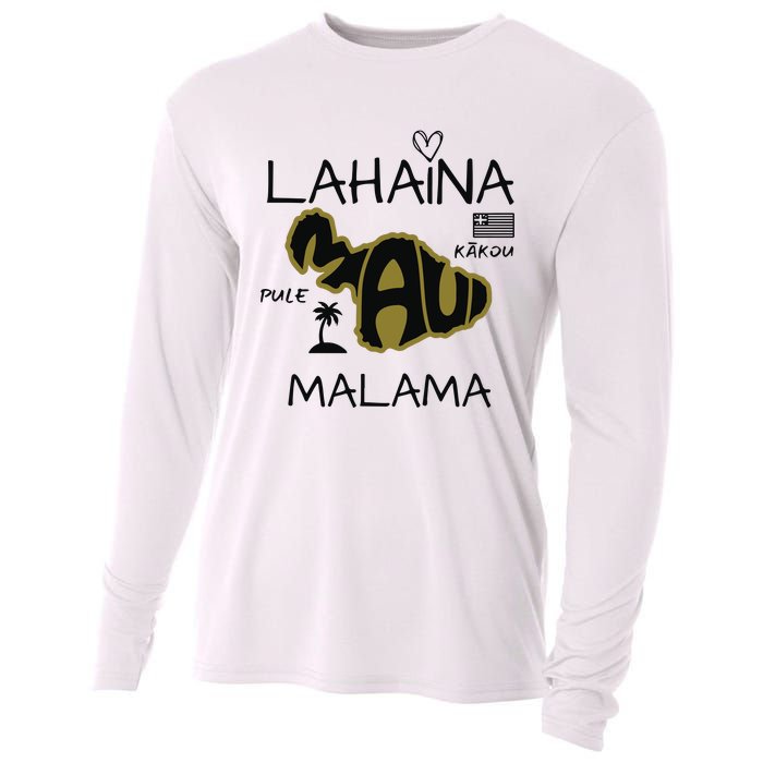 PRAY 4 LAHAINA Malama Maui Strong Cooling Performance Long Sleeve Crew