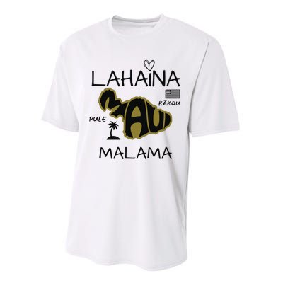 PRAY 4 LAHAINA Malama Maui Strong Performance Sprint T-Shirt