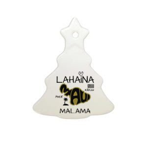 PRAY 4 LAHAINA Malama Maui Strong Ceramic Tree Ornament