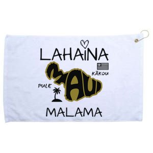 PRAY 4 LAHAINA Malama Maui Strong Grommeted Golf Towel