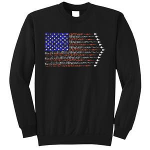 Patriotic 4th Of July USA American Flag Fighter Jets Sweatshirt