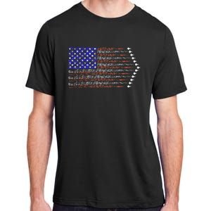 Patriotic 4th Of July USA American Flag Fighter Jets Adult ChromaSoft Performance T-Shirt