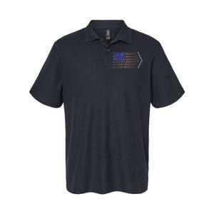 Patriotic 4th Of July USA American Flag Fighter Jets Softstyle Adult Sport Polo