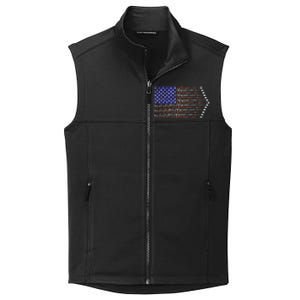 Patriotic 4th Of July USA American Flag Fighter Jets Collective Smooth Fleece Vest