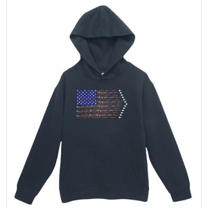 Patriotic 4th Of July USA American Flag Fighter Jets Urban Pullover Hoodie