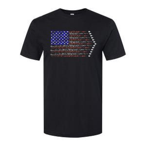 Patriotic 4th Of July USA American Flag Fighter Jets Softstyle CVC T-Shirt