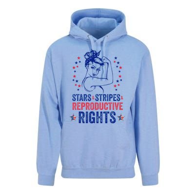 Patriotic 4th Of July Stars Stripes Reproductive Right Unisex Surf Hoodie