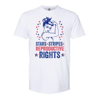 Patriotic 4th Of July Stars Stripes Reproductive Right Softstyle CVC T-Shirt