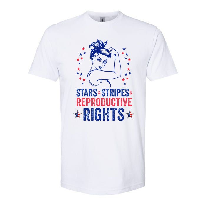 Patriotic 4th Of July Stars Stripes Reproductive Right Softstyle CVC T-Shirt