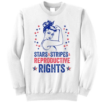 Patriotic 4th Of July Stars Stripes Reproductive Right Sweatshirt