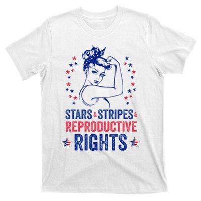 Patriotic 4th Of July Stars Stripes Reproductive Right T-Shirt