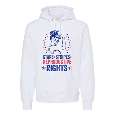 Patriotic 4th Of July Stars Stripes Reproductive Right Premium Hoodie