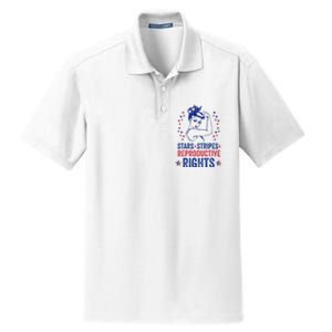 Patriotic 4th Of July Stars Stripes Reproductive Right Dry Zone Grid Polo