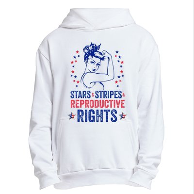 Patriotic 4th Of July Stars Stripes Reproductive Right Urban Pullover Hoodie