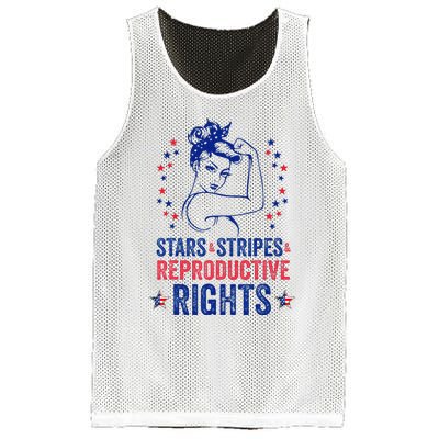 Patriotic 4th Of July Stars Stripes Reproductive Right Mesh Reversible Basketball Jersey Tank