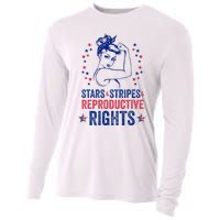 Patriotic 4th Of July Stars Stripes Reproductive Right Cooling Performance Long Sleeve Crew