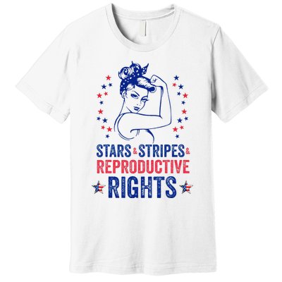 Patriotic 4th Of July Stars Stripes Reproductive Right Premium T-Shirt