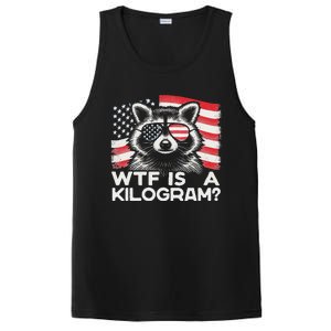 Patriotic 4th Of July Usa Pride Wtf Is A Kilogram Raccoon PosiCharge Competitor Tank