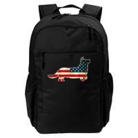 Patriotic 4th Of July Corgi Dog American Flag Daily Commute Backpack