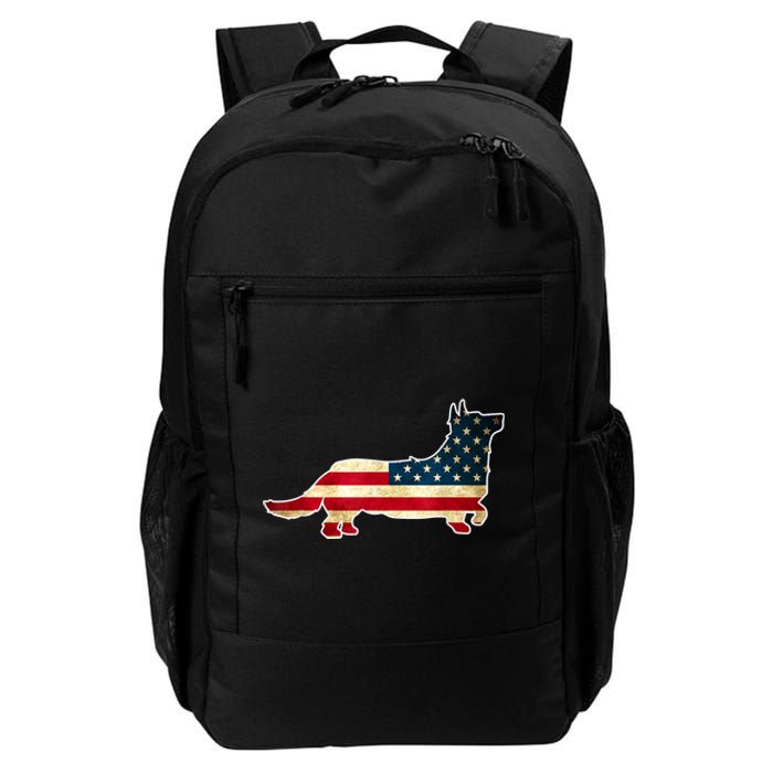 Patriotic 4th Of July Corgi Dog American Flag Daily Commute Backpack