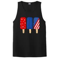 Patriotic 4th Of July Popsicles USA America Flag Summer PosiCharge Competitor Tank