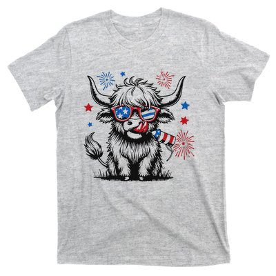 Patriotic 4th Of July Heifer Cow T-Shirt