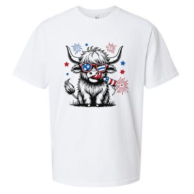 Patriotic 4th Of July Heifer Cow Sueded Cloud Jersey T-Shirt