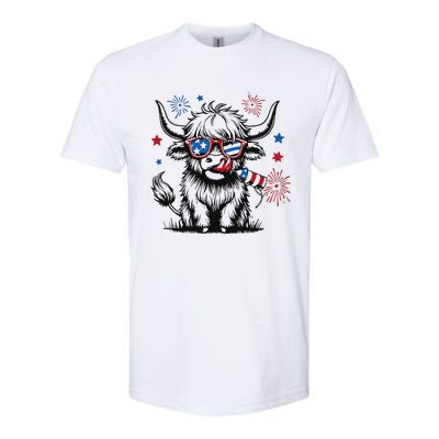 Patriotic 4th Of July Heifer Cow Softstyle CVC T-Shirt