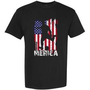 Patriotic 4th Of July Soccer Merica Usa Flag Boy Garment-Dyed Heavyweight T-Shirt