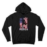 Patriotic 4th Of July Soccer Merica Usa Flag Boy Hoodie