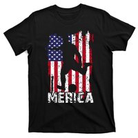 Patriotic 4th Of July Soccer Merica Usa Flag Boy T-Shirt